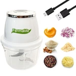 Fermalife Electric Food Chopper Processor, 350ML / 11.8OZ Portable, White. Fixed Price $17.39.