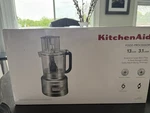 Kitchenaid 13-CUP Food Processor KFP1318CU, Silver, Speed, Bowl/blades. Fixed Price $150.00.
