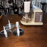 Vintage Sears Counter Craft Food Processor With Blades. Fixed Price $30.00.