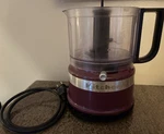 Kitchenaid Mini 3.5 Cup Food Processor - Contour Silver (needs Lid). Fixed Price $10.00.