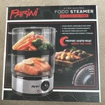 Parini 2-TIER Electric Food Vegetable Meat Stacklable Cooking Timer Steamer. Fixed Price $24.00.