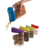 Kitchenworthy 10 Piece Acrylic Serving & Storage Set 5 Clear Bases Color Lids. Fixed Price $9.99.