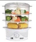 Kalorik Food Steamer 3-TIER Basket Rice Cooking Tray 9 Quart White Dg 33761. Fixed Price $49.88.