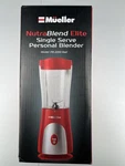 Mueller Nutrablend Blender Elite Single Serve Personal Model PB-2200 Red. Fixed Price $25.00.
