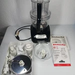 Kitchenaid Food Processor Black 12-CUP KFPW760Q + Lots Of Attachments Tested. Fixed Price $131.50.