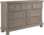 Signature Design By Ashley Lettner Modern Traditional 7 Drawer Dresser, Light Gr. Fixed Price $1416.99.