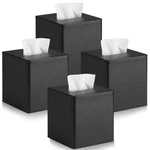4 Pack Pu Leather Tissue Cover Square Holder With Magnetic Closure, Bl.... Fixed Price $62.12.