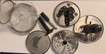 Waring Commercial Food Processor Discs And Lid.. Fixed Price $200.00.