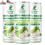 Elephant World 100% Natural Soursop Guanabana Juice 10.8 Oz (pack Of 12),. Fixed Price $43.03.