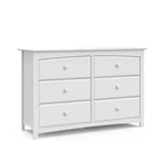 Stork Craft Kenton 6 Drawer Universal Double Dresser In White. Fixed Price $400.75.
