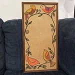 Tandy Bulletin Board Mid Century Birds On Vine Creative Decorative Inc. Fixed Price $49.99.