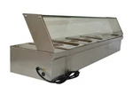 Intbuying Food Warmer For Commercial 5-PAN With Protection Glass 110V Electric. Fixed Price $413.25.
